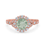 Art Deco Halo Engagement Ring