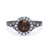 Art Deco Halo Engagement Ring