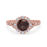 Art Deco Halo Engagement Ring