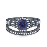 Art Deco Two Piece Bridal Ring