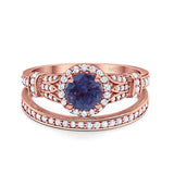 Art Deco Two Piece Bridal Ring