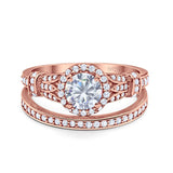 Art Deco Two Piece Bridal Ring