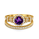 Art Deco Two Piece Bridal Ring