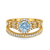 Art Deco Two Piece Bridal Ring