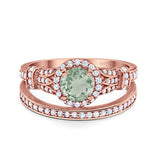 Art Deco Two Piece Bridal Ring