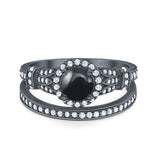 Art Deco Two Piece Bridal Ring
