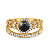 Art Deco Two Piece Bridal Ring