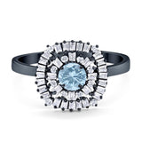 Round Natural Stone Cocktail Ring