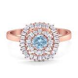Round Natural Stone Cocktail Ring