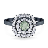 Round Natural Stone Cocktail Ring