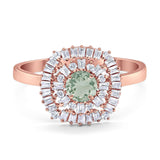 Round Natural Stone Cocktail Ring