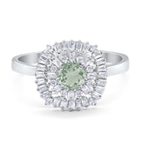 Round Natural Stone Cocktail Ring
