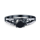 Vintage Style Round Natural Stone Ring