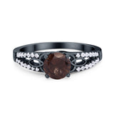 Vintage Style Round Natural Stone Ring