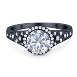 Vintage Style Round Natural Stone Ring