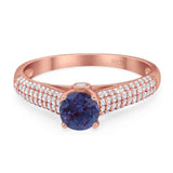 Vintage Style Round Natural Stone Ring