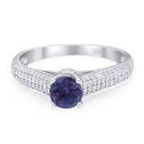 Vintage Style Round Natural Stone Ring