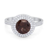 Vintage Style Round Natural Stone Ring