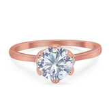 Art Deco Round Natural Stone Halo Ring