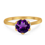 Art Deco Round Natural Stone Halo Ring