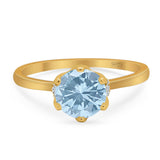 Art Deco Round Natural Stone Halo Ring