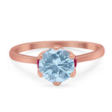 Art Deco Round Natural Stone Halo Ring
