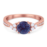 Vintage Style Round Natural Stone Ring