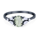 Art Deco Oval Trillium Ring