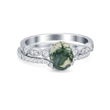 Two Piece Oval Solitaire Ring 