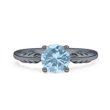 leaf Solitaire Ring