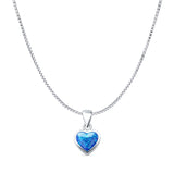  Heart Solitaire Pendant 