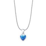  Heart Solitaire Pendant 