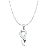 Criss Cross Loop Twist Pendant 