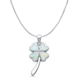 Plumeria Heart Pendant 