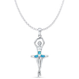 Ballet Dancer Pendant 