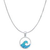 Wave Pendant Necklace