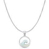 Wave Pendant Necklace