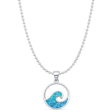 Wave Pendant Necklace
