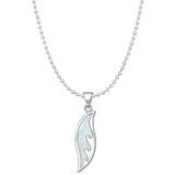 Surfboard Wave Pendant Necklace