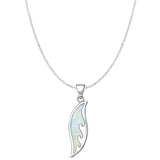 Surfboard Wave Pendant Necklace