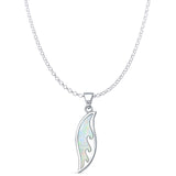 Surfboard Wave Pendant Necklace