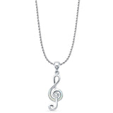 Musical Note Pendant Necklace