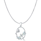  Lotus & Dragonfly Pendant 