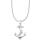  Anchor & Dolphin Pendant 