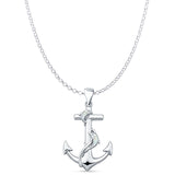  Anchor & Dolphin Pendant 