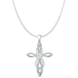 Celtic Cross & Infinity Pendant 