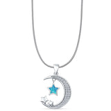  Moon & Stars Pendant 
