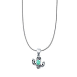 Cactus Pendant Necklace