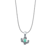 Cactus Pendant Necklace