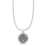  Anchor & Compass Pendant Necklace